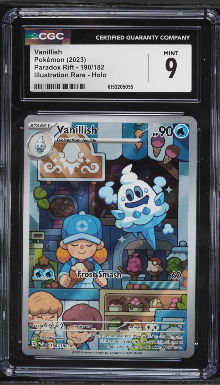 2023 Pokemon Scarlet & Violet Paradox Rift IR Vanillish #190 CGC 9 MINT