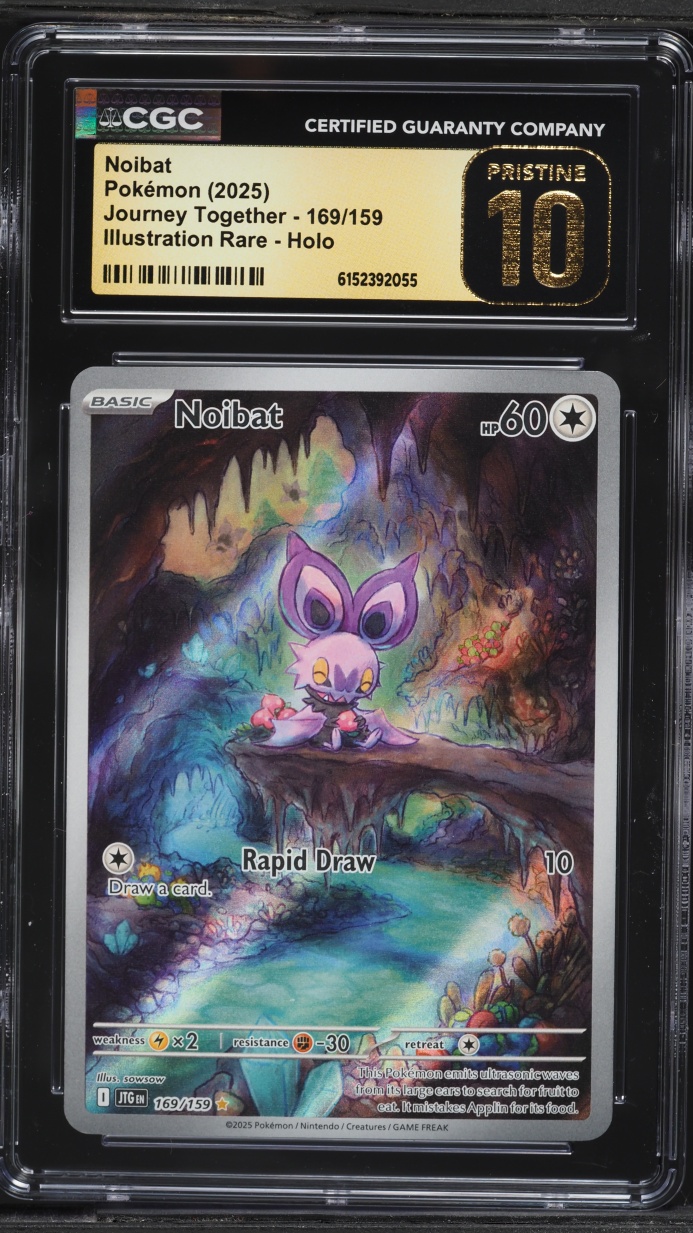 2025 Pokemon Scarlet & Violet Journey Together IR Noibat #169 CGC 10 PRISTINE