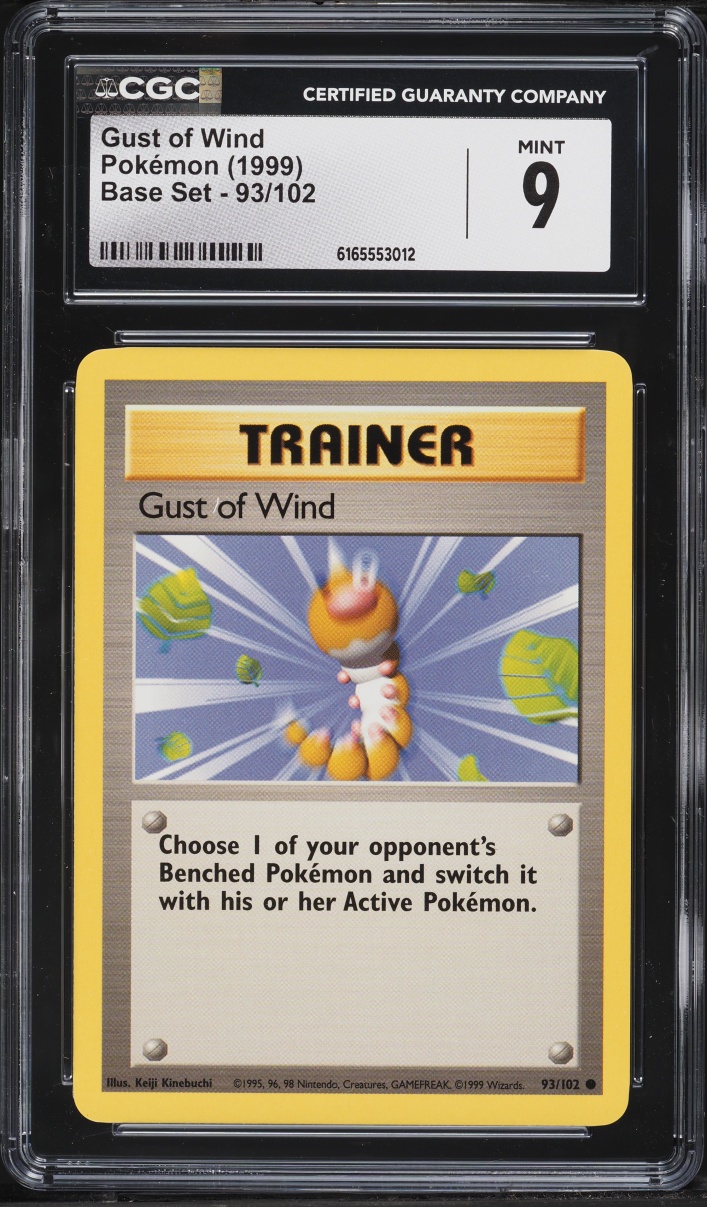 1999 Pokemon Base Set Gust Of Wind #93 CGC 9 MINT