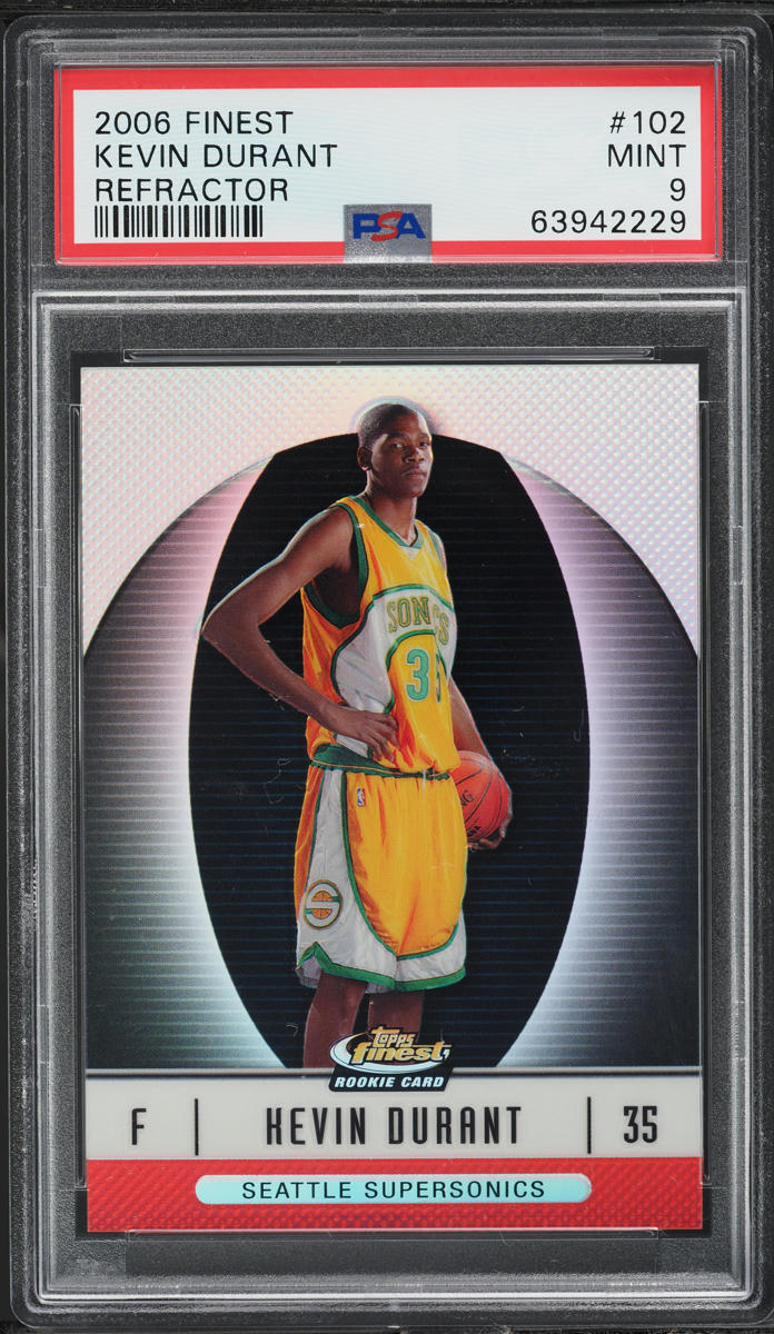 2006 Finest Refractor Kevin Durant /399 #102 PSA 9 MINT