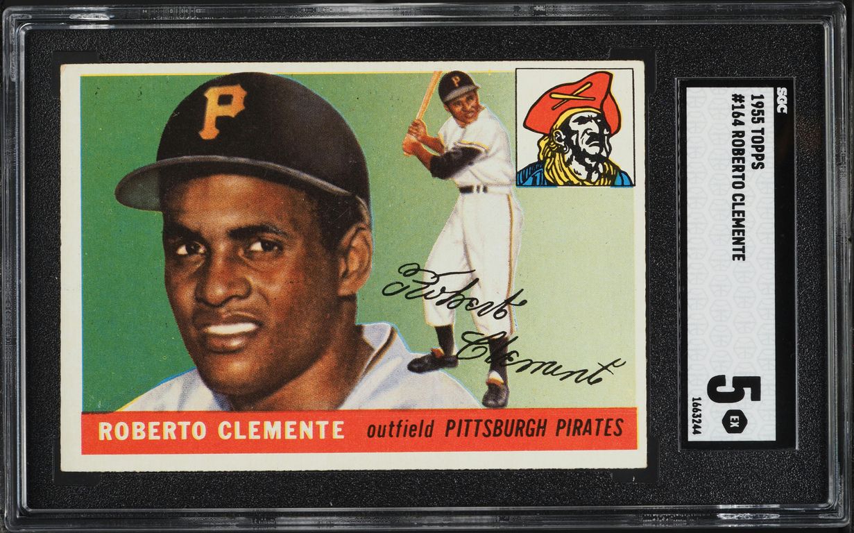1955 Topps Roberto Clemente ROOKIE #164 SGC 5 EX