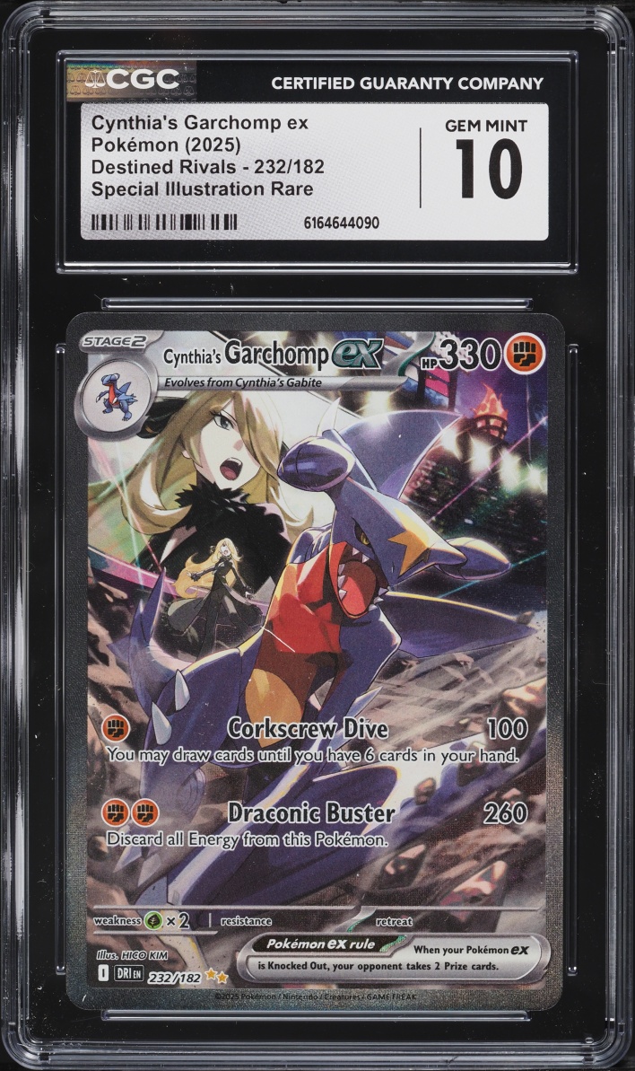 2025 Pokemon Scarlet & Violet Destined Rivals SIR Cynthia's Garchomp ex #232 CGC 10 GEM MINT