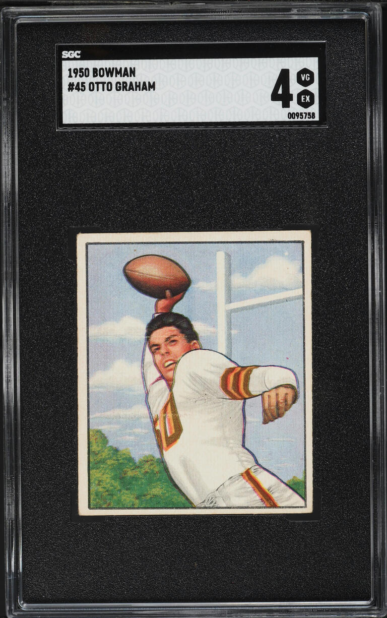1950 Bowman Football Otto Graham ROOKIE #45 SGC 4 VGEX