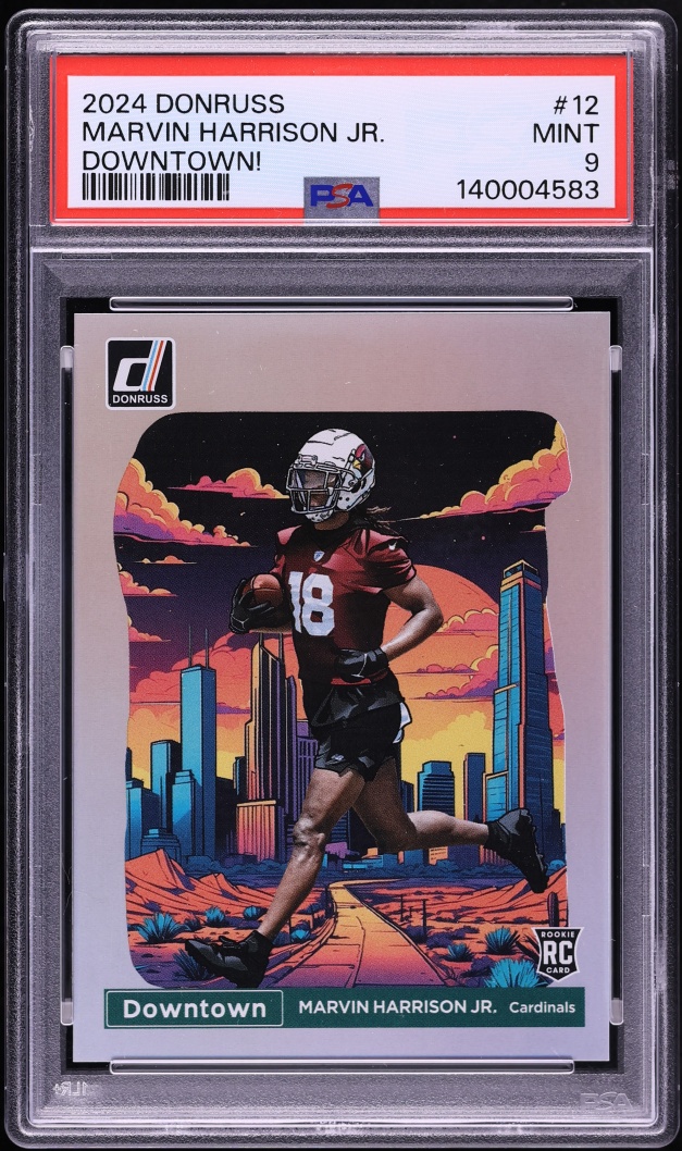 2024 Donruss Downtown Marvin Harrison Jr. ROOKIE #12 PSA 9 MINT