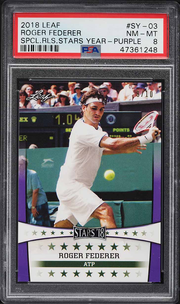 2003 Netpro Elite Event Edition Roger Federer ROOKIE #E3 PSA