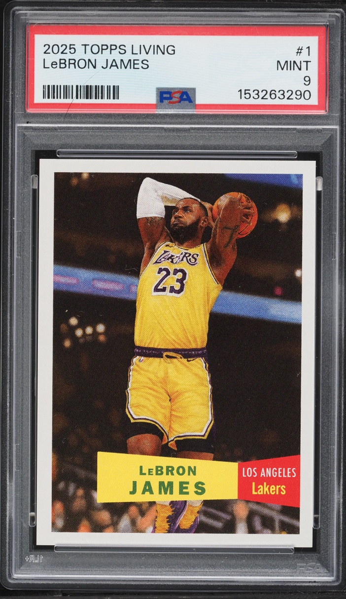 2025 Topps Living LeBron James #1 PSA 9 MINT