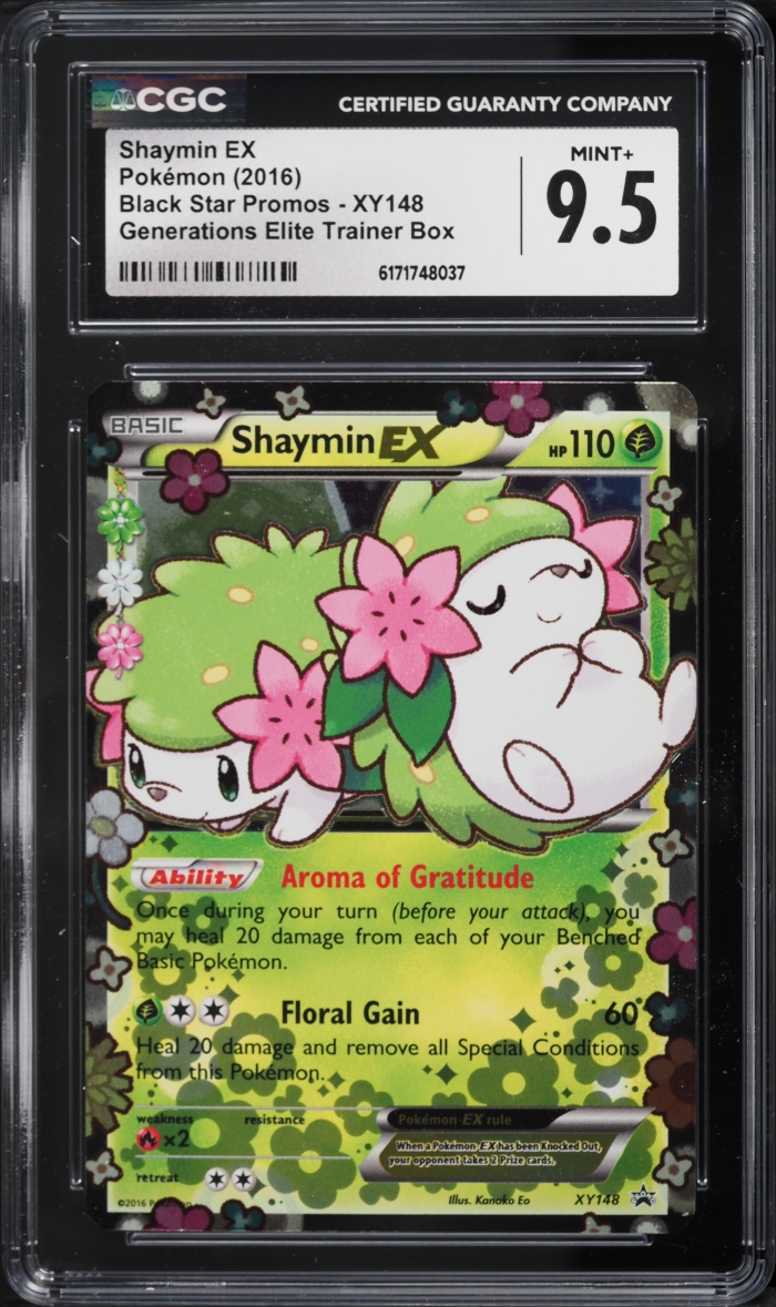 2016 Pokemon XY Promo Generations Elite Trainer Box Holo Shaymin EX #XY148 CGC 9.5 MINT+