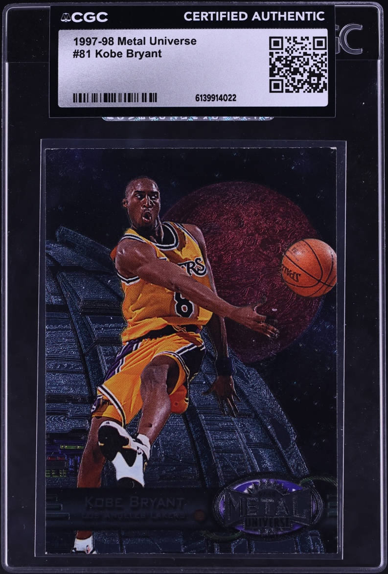 1997 Metal Universe Kobe Bryant #81 CGC AUTH