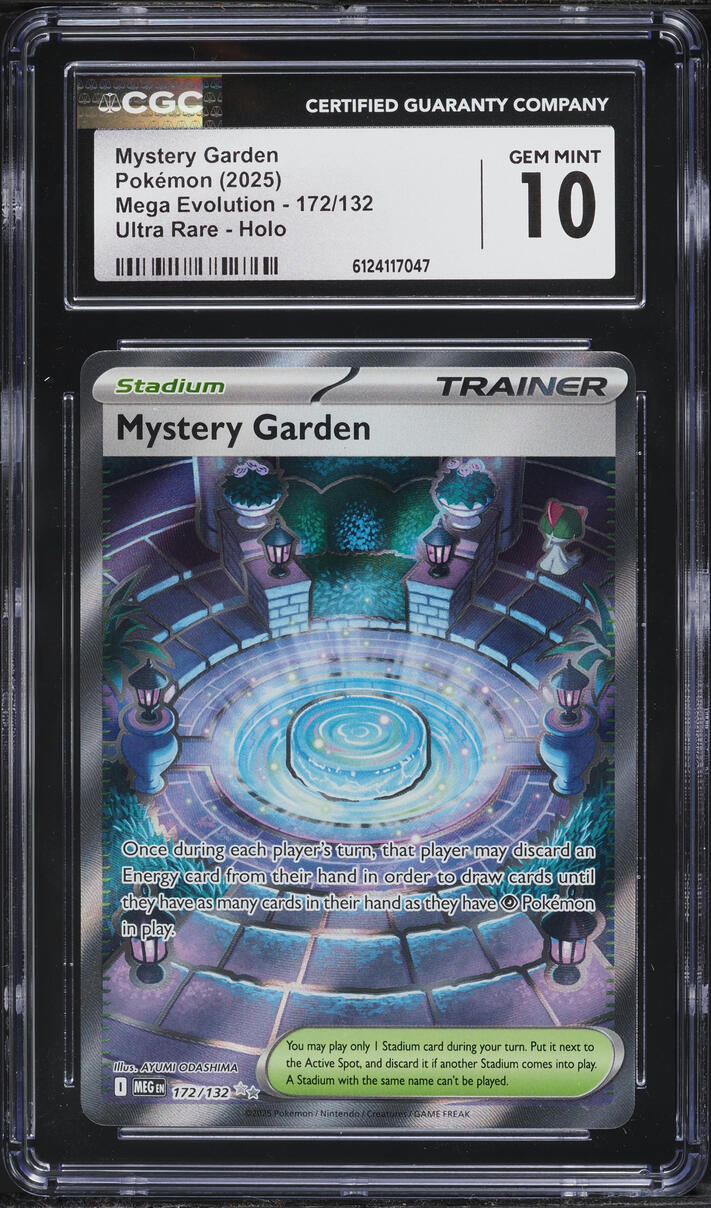 2025 Pokemon Mega Evolution Full Art Mystery Garden #172 CGC 10 GEM MINT