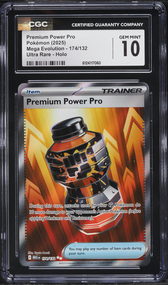 2025 Pokemon Mega Evolution Full Art Premium Power Pro #174 CGC 10 GEM MINT