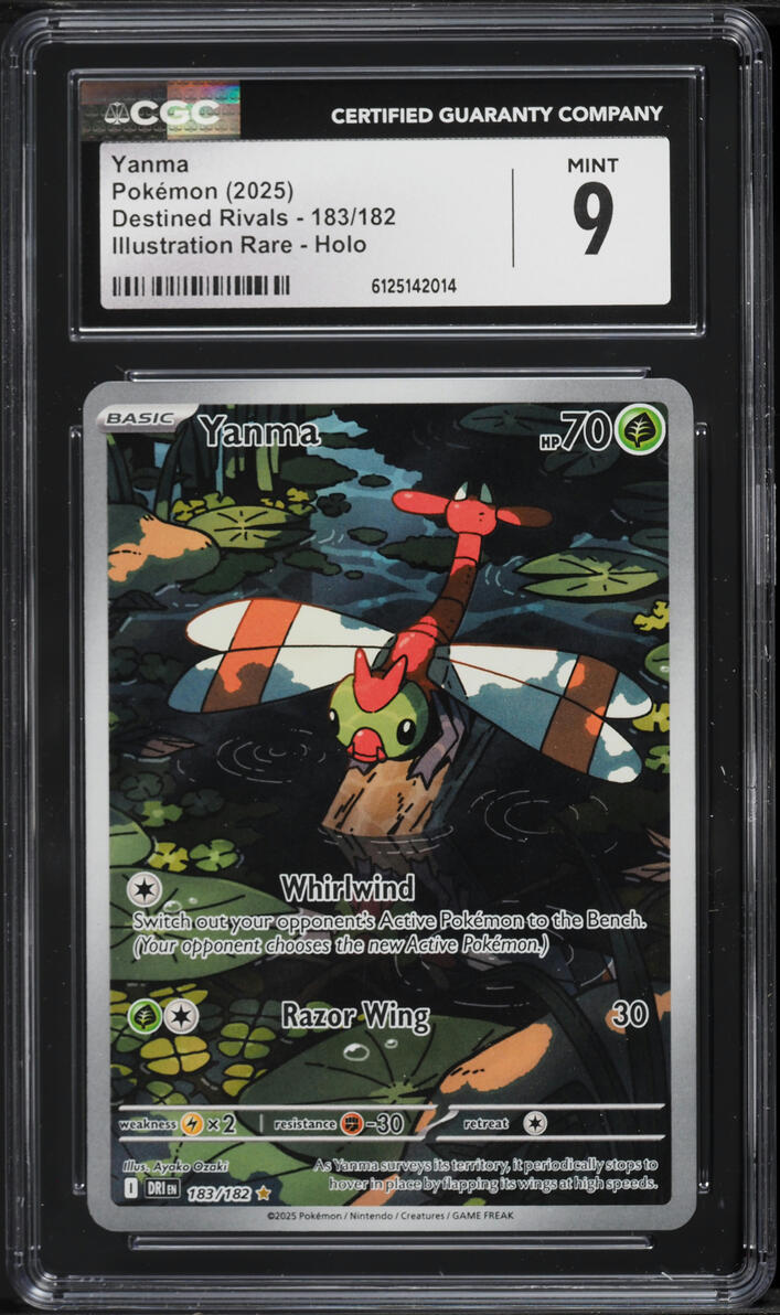 2025 Pokemon Scarlet & Violet Destined Rivals IR Yanma #183 CGC 9 MINT