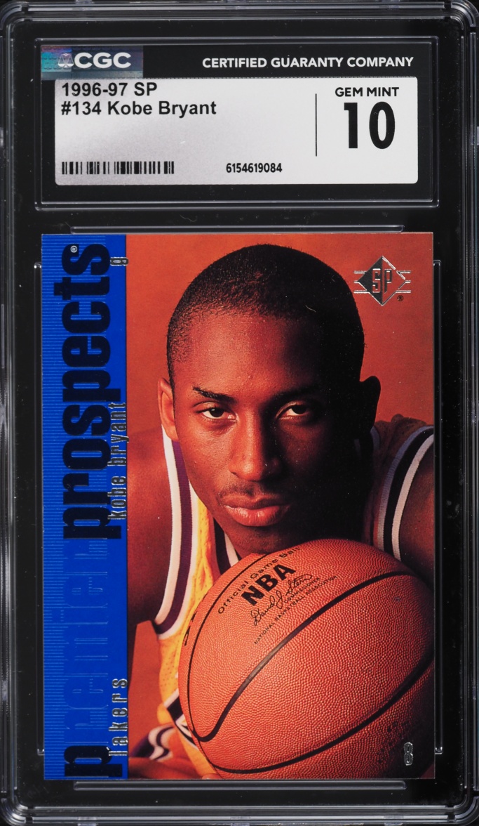 1996 SP Basketball Kobe Bryant ROOKIE #134 CGC 10 GEM MINT