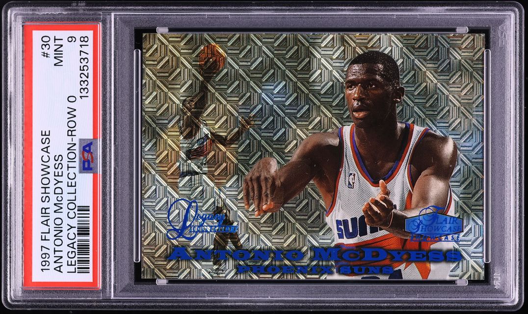 1997 Flair Showcase Legacy Collection Row 0 Antonio McDyess #30 PSA 9 MINT