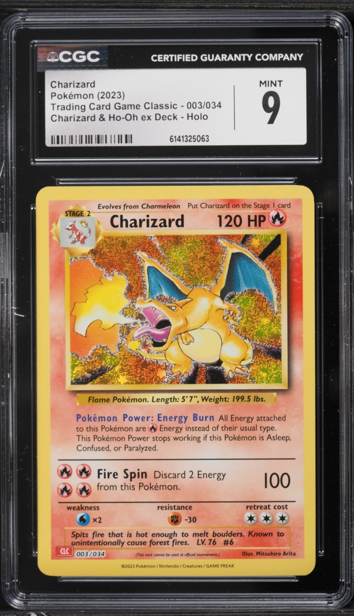 2023 Pokemon TCG Classic Collection Holo Charizard #3 CGC 9 MINT