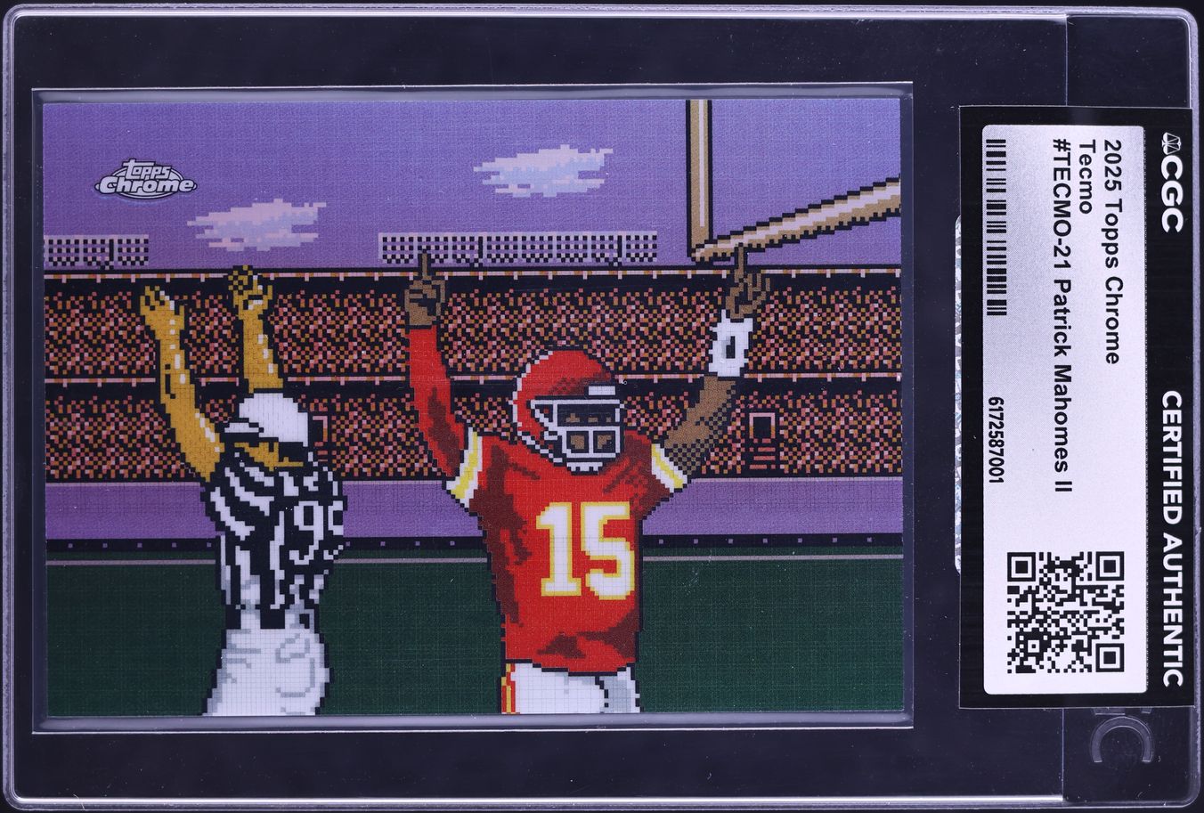 2025 Topps Chrome Tecmo Patrick Mahomes II #TECMO-21 CGC AUTH