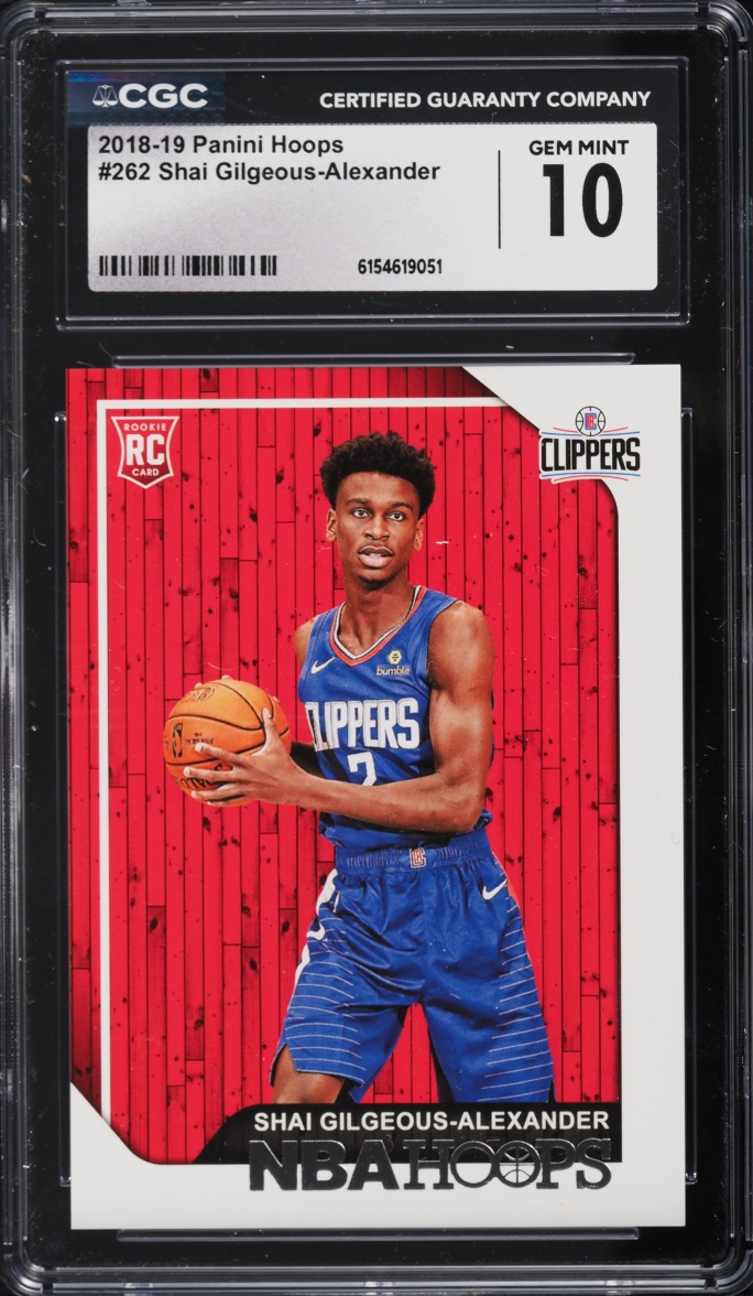 2018 Hoops Shai Gilgeous-Alexander ROOKIE #262 CGC 10 GEM MINT