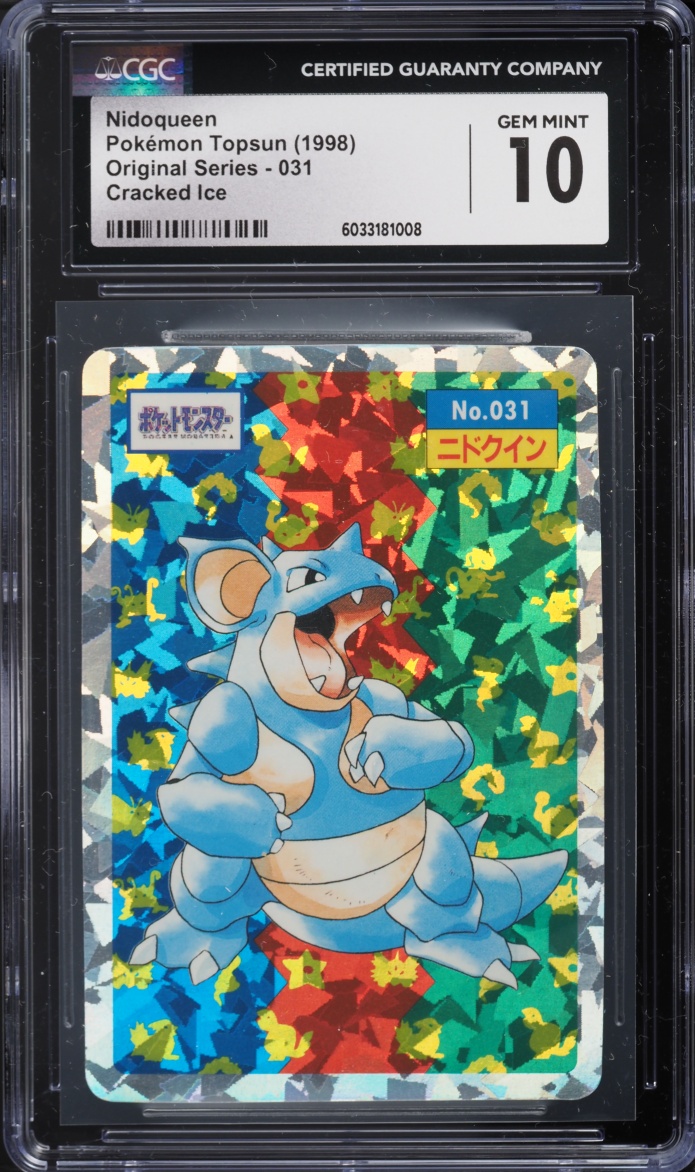 1998 Pokemon Japanese Topsun Original Series Cracked Ice Nidoqueen #031 CGC 10 GEM MINT