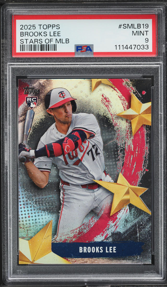 2025 Topps Stars Of MLB Brooks Lee ROOKIE #SMLB19 PSA 9 MINT