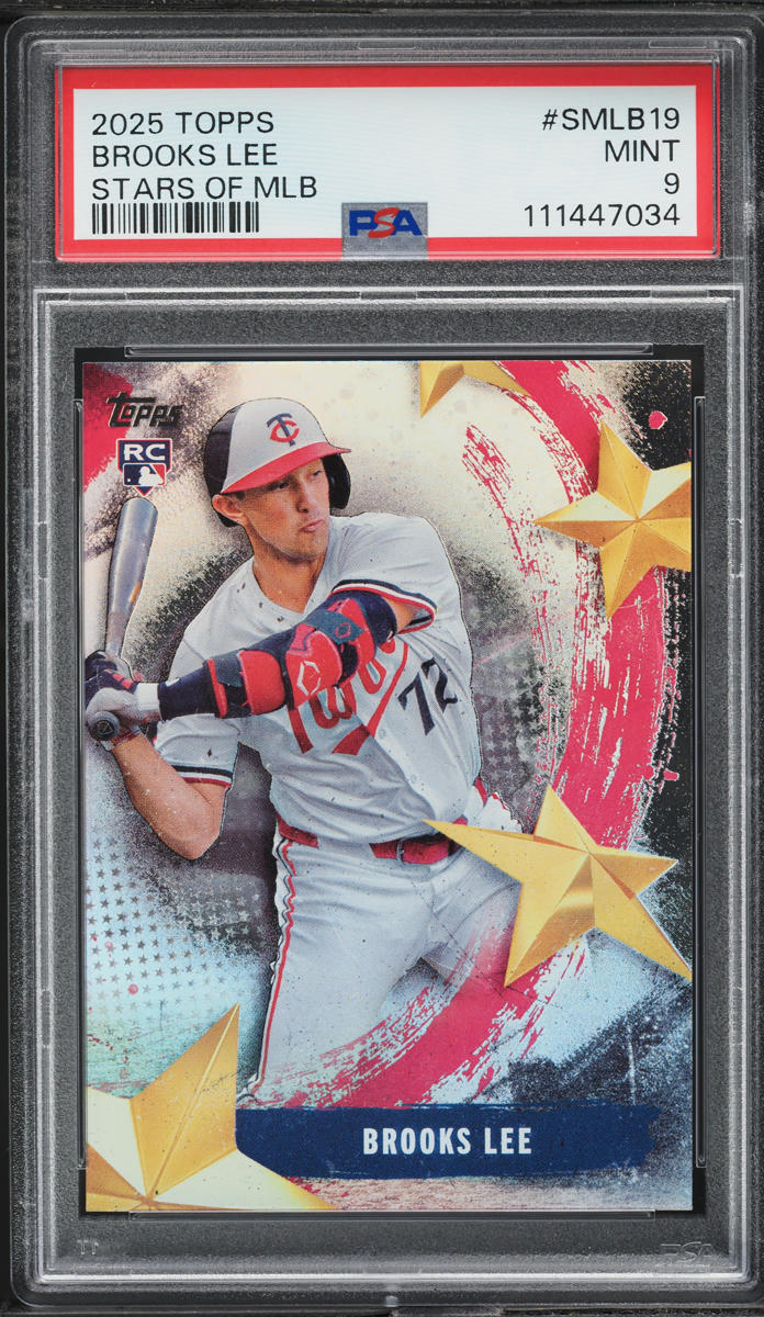 2025 Topps Stars Of MLB Brooks Lee ROOKIE #SMLB19 PSA 9 MINT