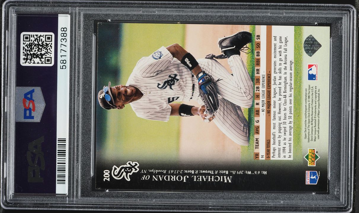 1995 Upper Deck Michael Jordan ROOKIE #200 PSA 8 NM-MT