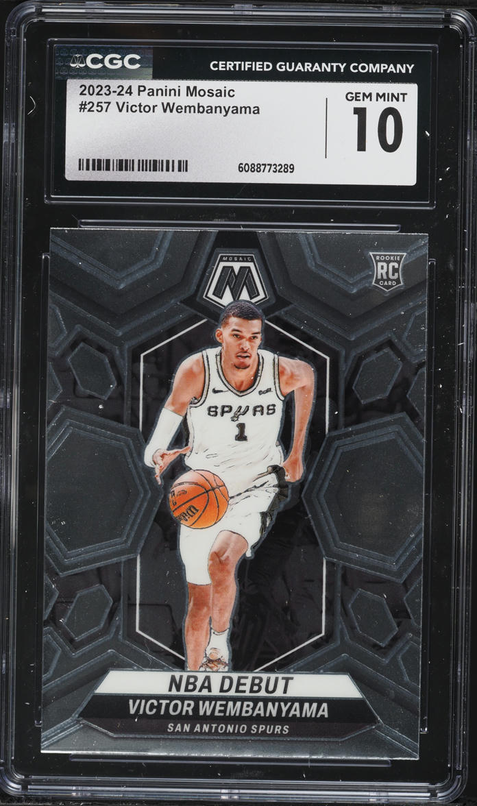 2023 Panini Mosaic Victor Wembanyama ROOKIE #257 CGC 10 GEM MINT