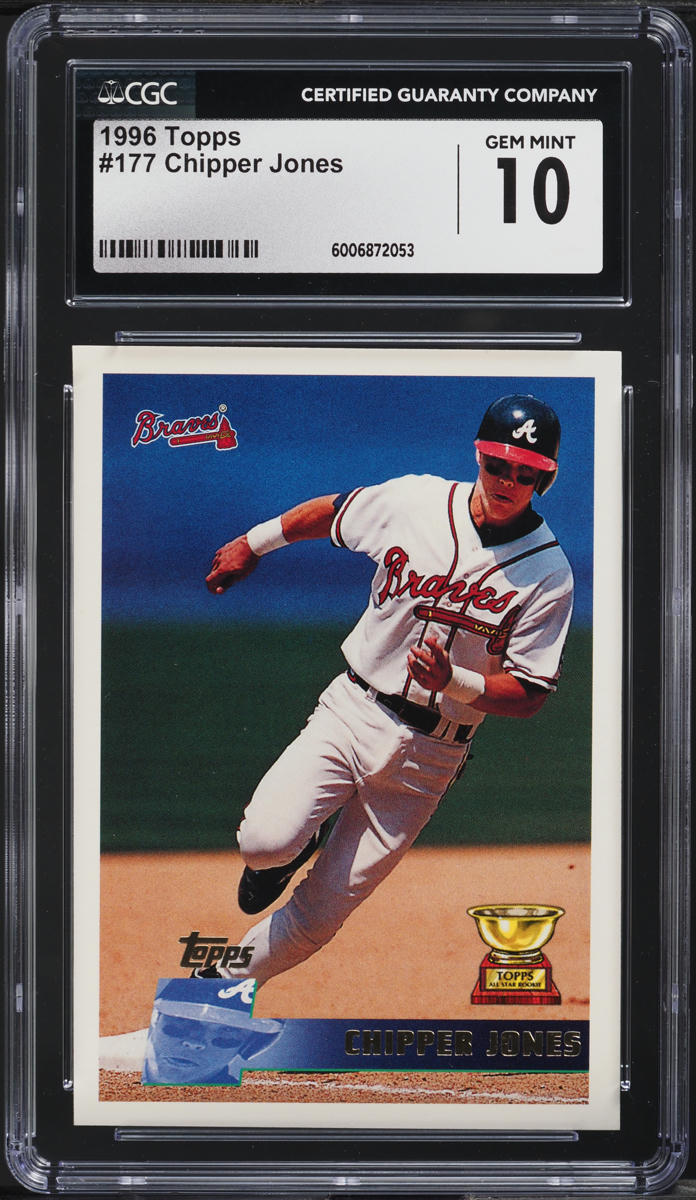 1996 Topps Chipper Jones #177 CGC 10 GEM MINT