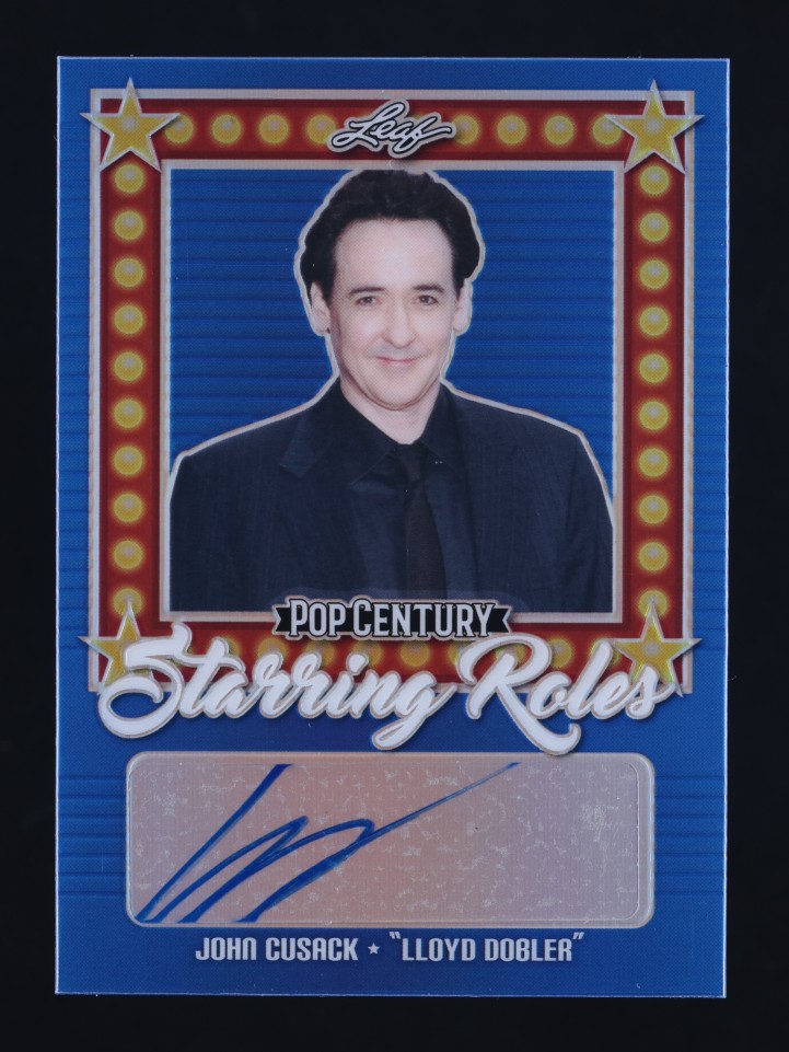 2021 Leaf Pop Century Metal Starring Roles Blue John Cusack AUTO /25 ...