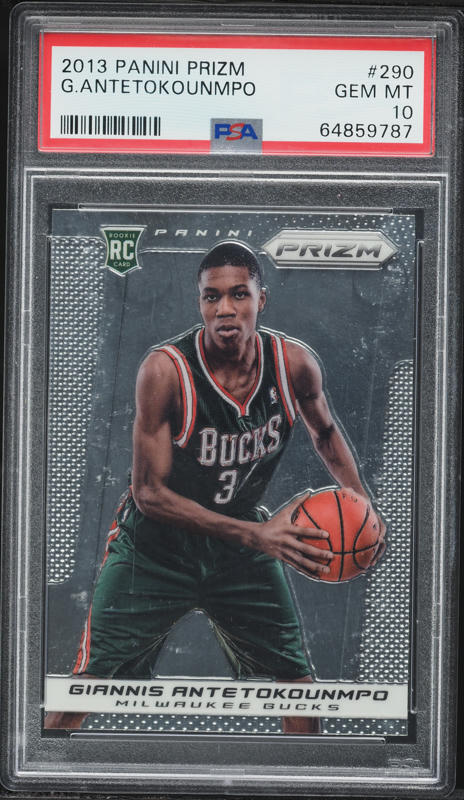 2013 Hoops Gold Giannis Antetokounmpo ROOKIE #275 PSA 10 GEM MINT