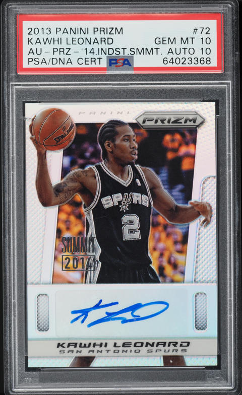 2013 Panini Prizm Brilliance Light Blue Die-Cut Kawhi Leonard /199