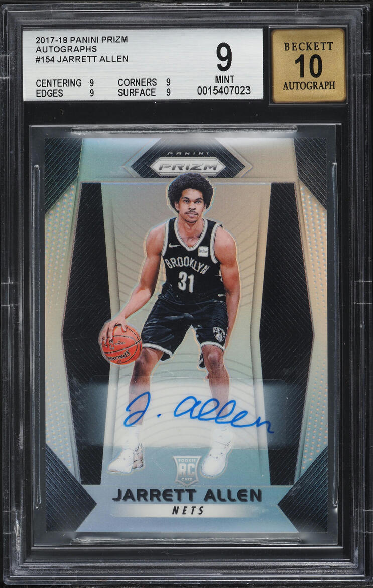 2017 Panini Prizm Jarrett Allen ROOKIE AUTO #154 BGS 9 MINT