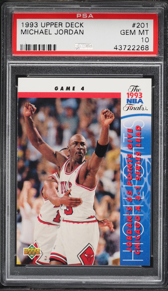1993 Upper Deck Basketball Michael Jordan #201 PSA 10 GEM MINT