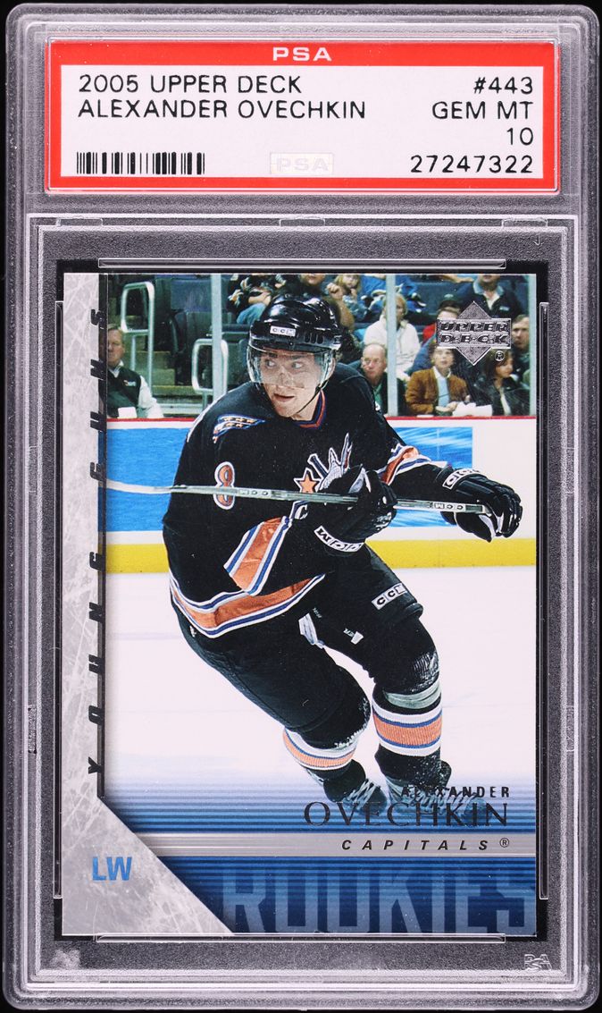 2005 Upper Deck Young Guns Alexander Ovechkin ROOKIE #443 PSA 10 GEM MINT