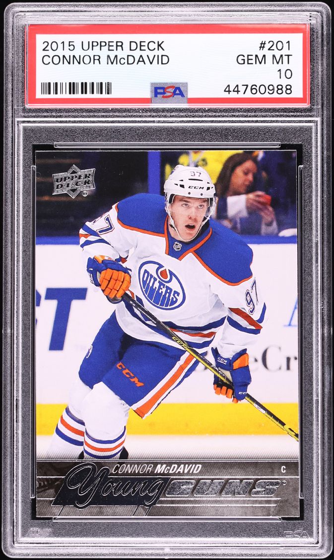 2015 Upper Deck Young Guns Connor McDavid ROOKIE RC #201 PSA 10 GEM MINT