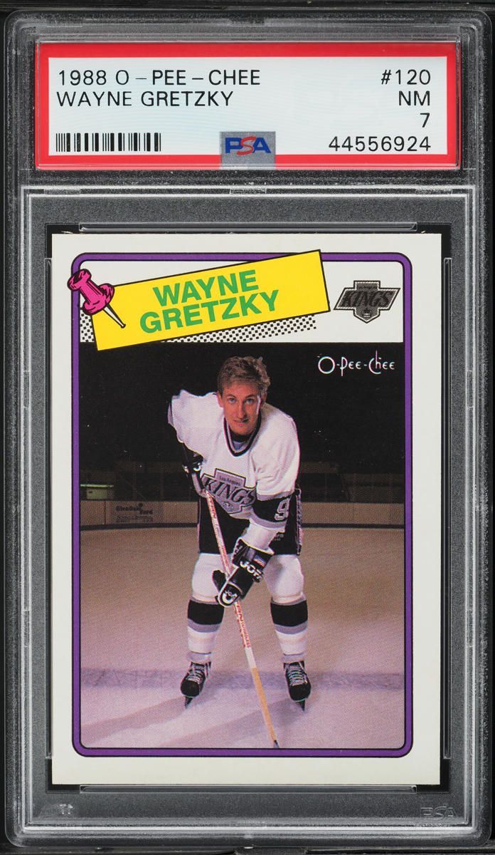 1988 O-Pee-Chee Hockey Wayne Gretzky #120 PSA 7 NRMT