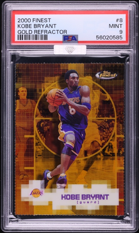 2000 Finest Gold Refractor Kobe Bryant /100 #8 MBA PSA 9 MINT