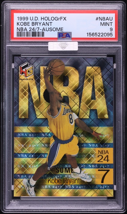 1999 Upper Deck HoloGrFX NBA 24/7 Ausome Kobe Bryant #N8AU MBA PSA 9 MINT