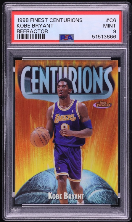 1998 Finest Centurions Refractor Kobe Bryant /75 #C6 PSA 9 MINT