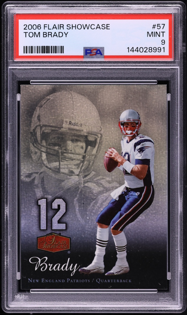 2006 Flair Showcase Tom Brady #57 PSA 9 MINT