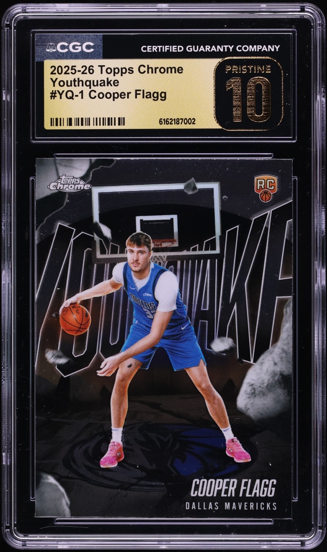 2025 Topps Chrome Youthquake Cooper Flagg ROOKIE #YQ-1 CGC 10 PRISTINE