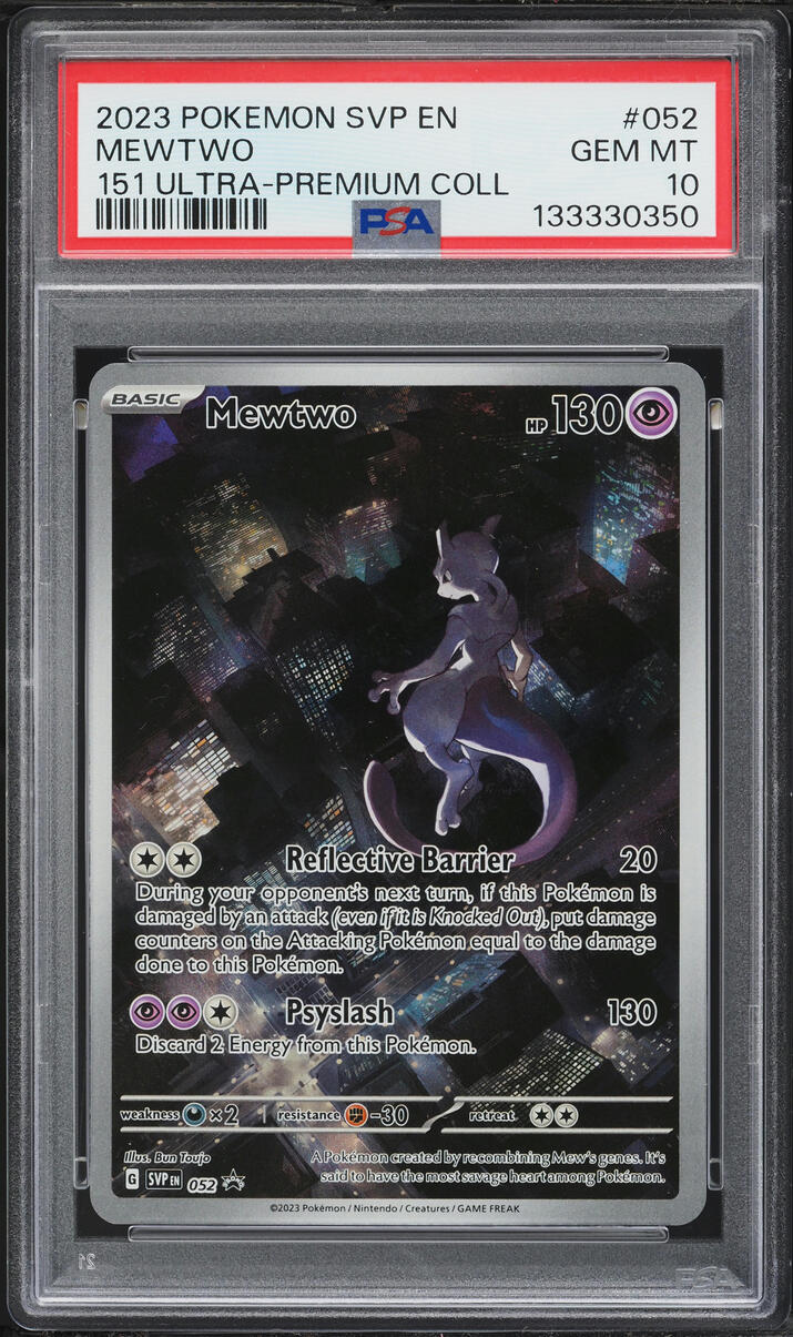 2023 Pokemon Scarlet & Violet Promo 151 Ultra Premium Collection Mewtwo #52 PSA 10 GEM MINT