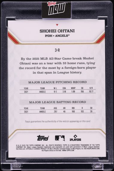 2025 Topps MLB MVP Collection Foilfractor Shohei Ohtani PATCH 1/1 #3-R