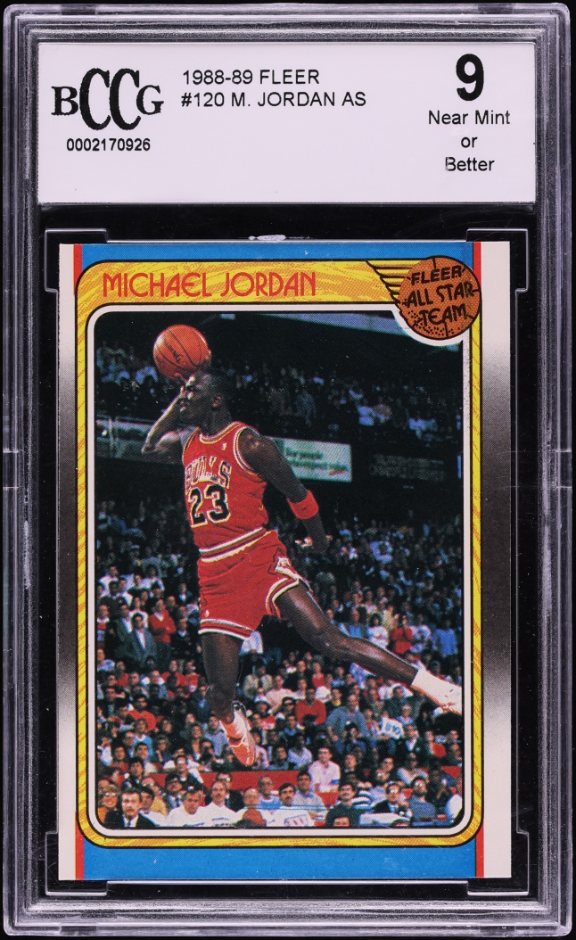 1988 Fleer Basketball Michael Jordan ALL-STAR  #120 BCCG 9