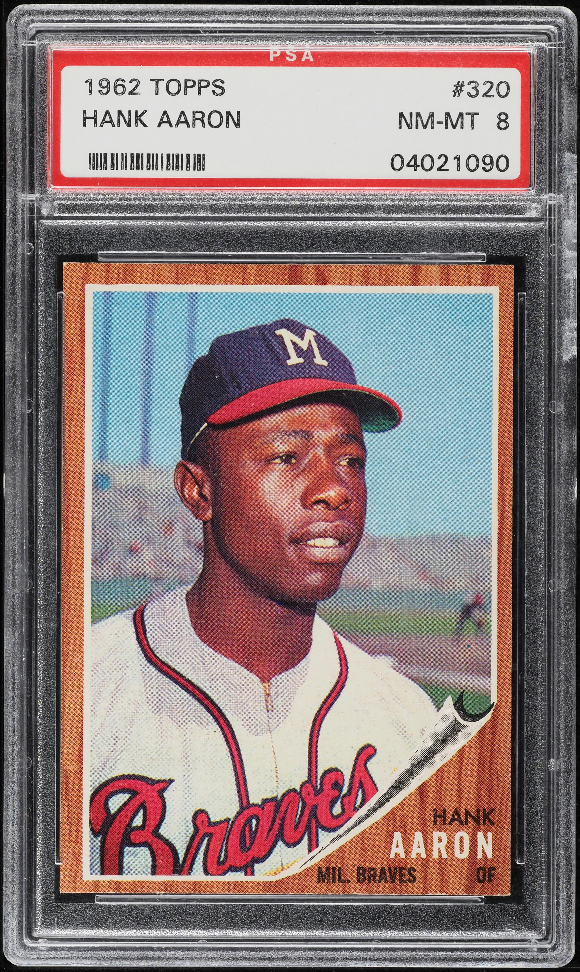 1962 Topps Hank Aaron #320 PSA 8 NM-MT