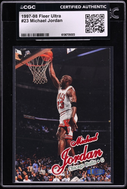 1997 Ultra Basketball Michael Jordan #23 CGC AUTH