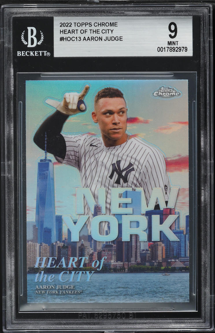 2022 Topps Chrome Heart Of The City Aaron Judge #HOC13 BGS 9 MINT