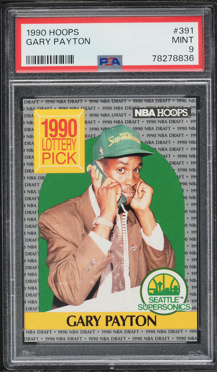 1990 Hoops Gary Payton ROOKIE #391 PSA 9 MINT
