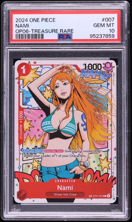 2024 One Piece Wings Of The Captain TR Nami #ST01-007 PSA 10 GEM MINT