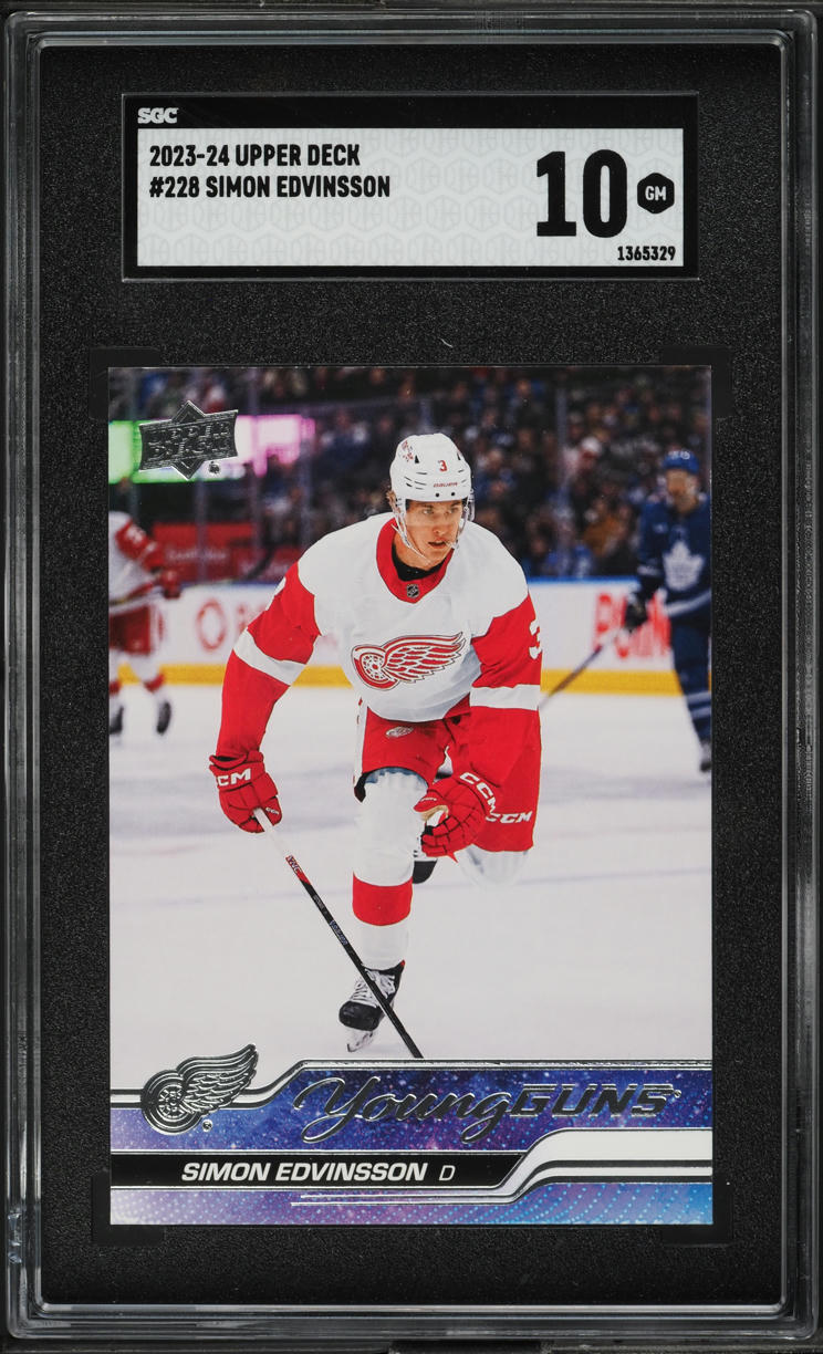 2023 Upper Deck Young Guns Simon Edvinsson ROOKIE #228 SGC 10 GEM MINT