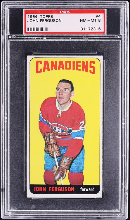 1964 Topps Hockey John Ferguson #4 PSA 8 NM-MT