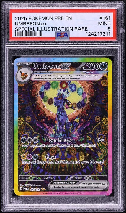 2025 Pokemon Scarlet & Violet Prismatic Evolutions SIR Umbreon ex